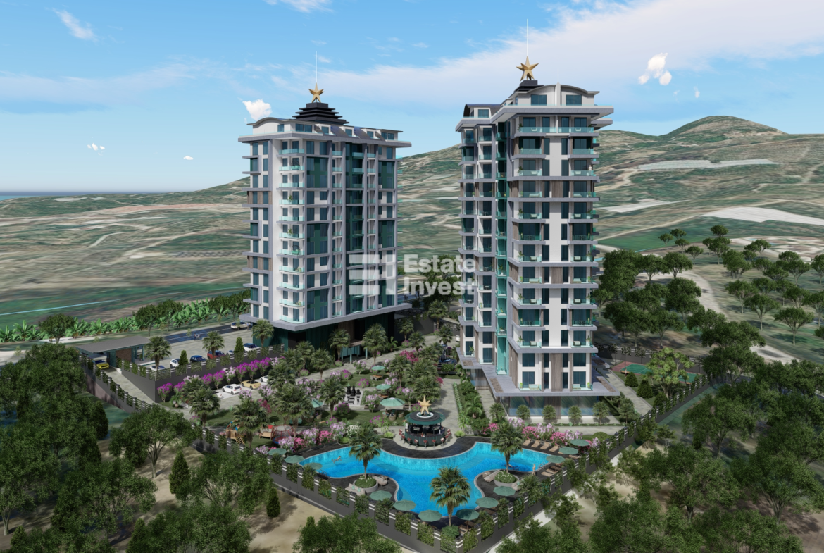 квартира в сданном доме в районе Махмутлар