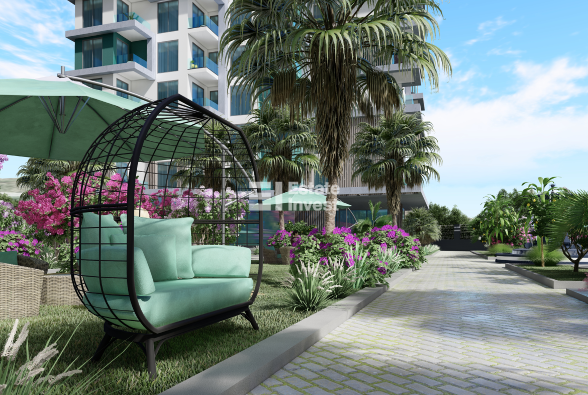 квартира в сданном доме в районе Махмутлар