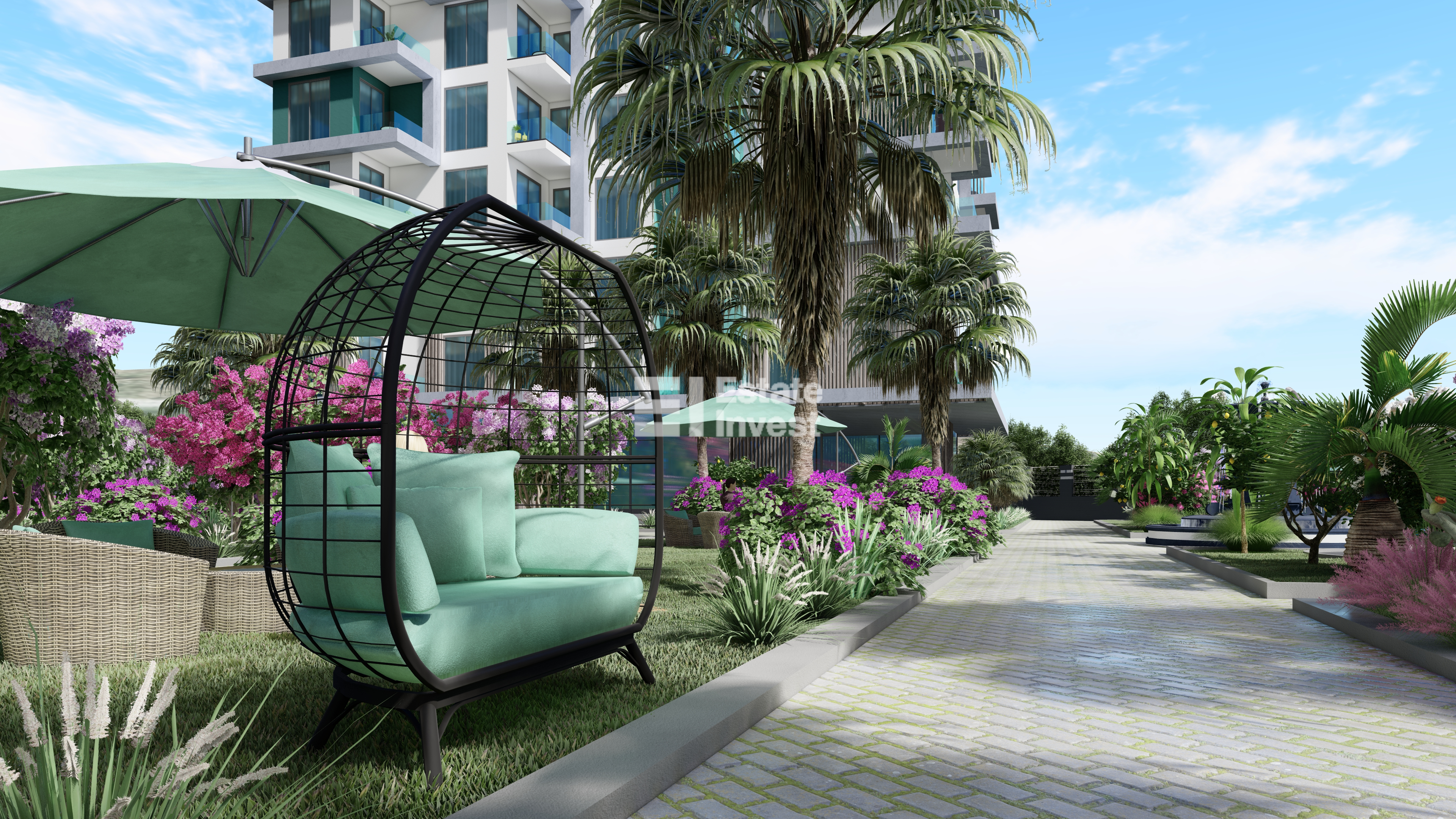 квартира в сданном доме в районе Махмутлар