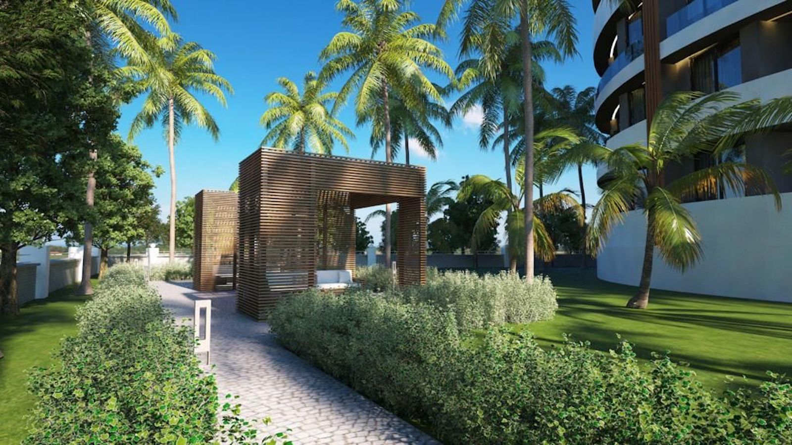 апартаменты 1+1 в новом комплексе Алании Авсаллар