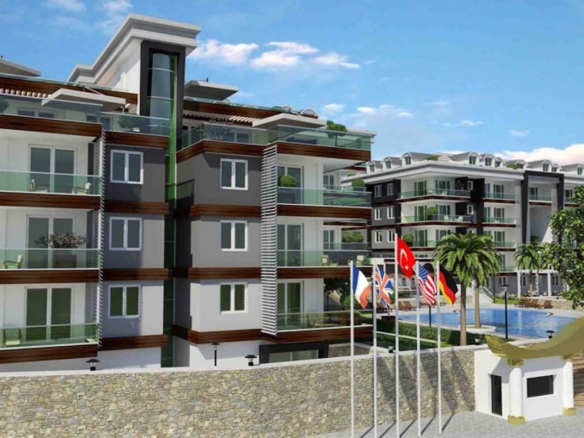 дуплекс 4+1 в небольшом современном ЖК Алании