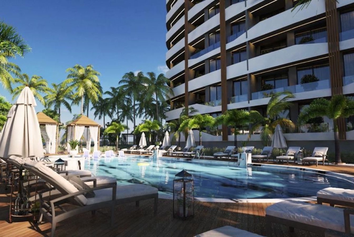 апартаменты 1+1 в новом комплексе Алании Авсаллар