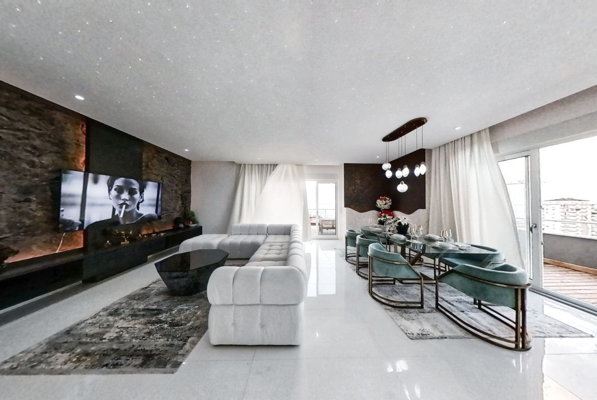 пентхаус 4+1 в Аланье район Махмутлар