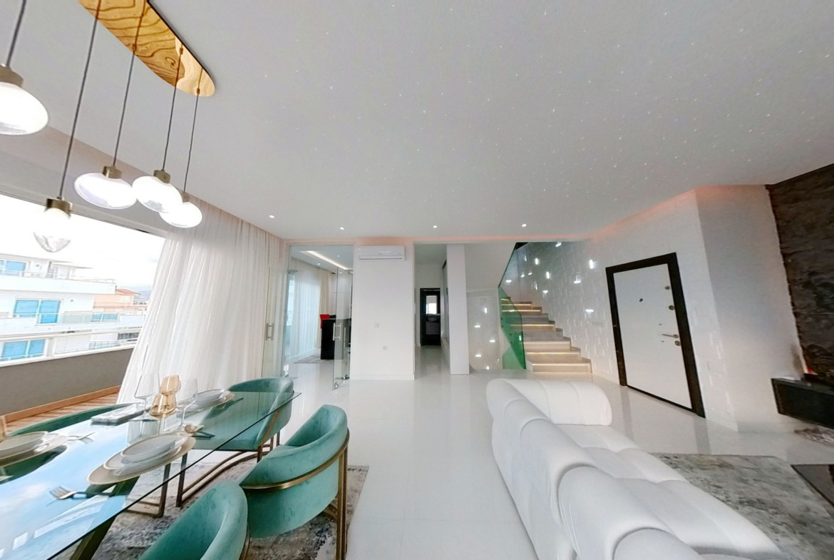 пентхаус 4+1 в Аланье район Махмутлар