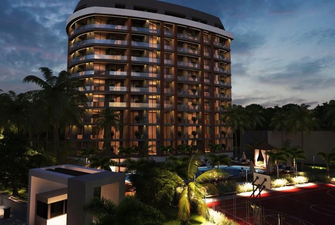 апартаменты 1+1 в новом комплексе Алании Авсаллар