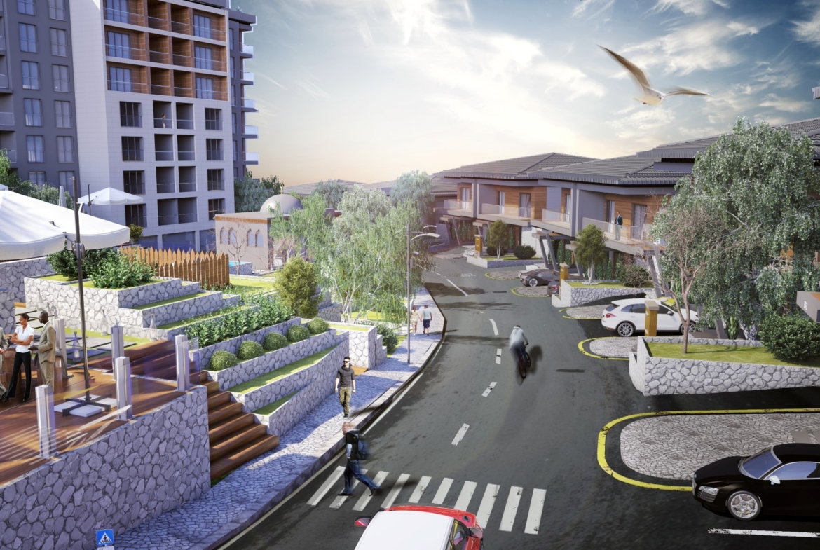 Вилла в сданном комплексе от застройщика в Стамбуле