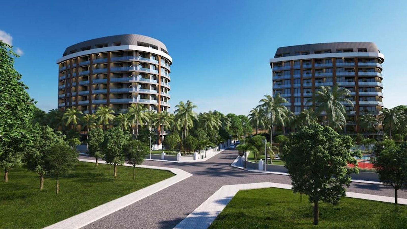 апартаменты 1+1 в новом комплексе Алании Авсаллар