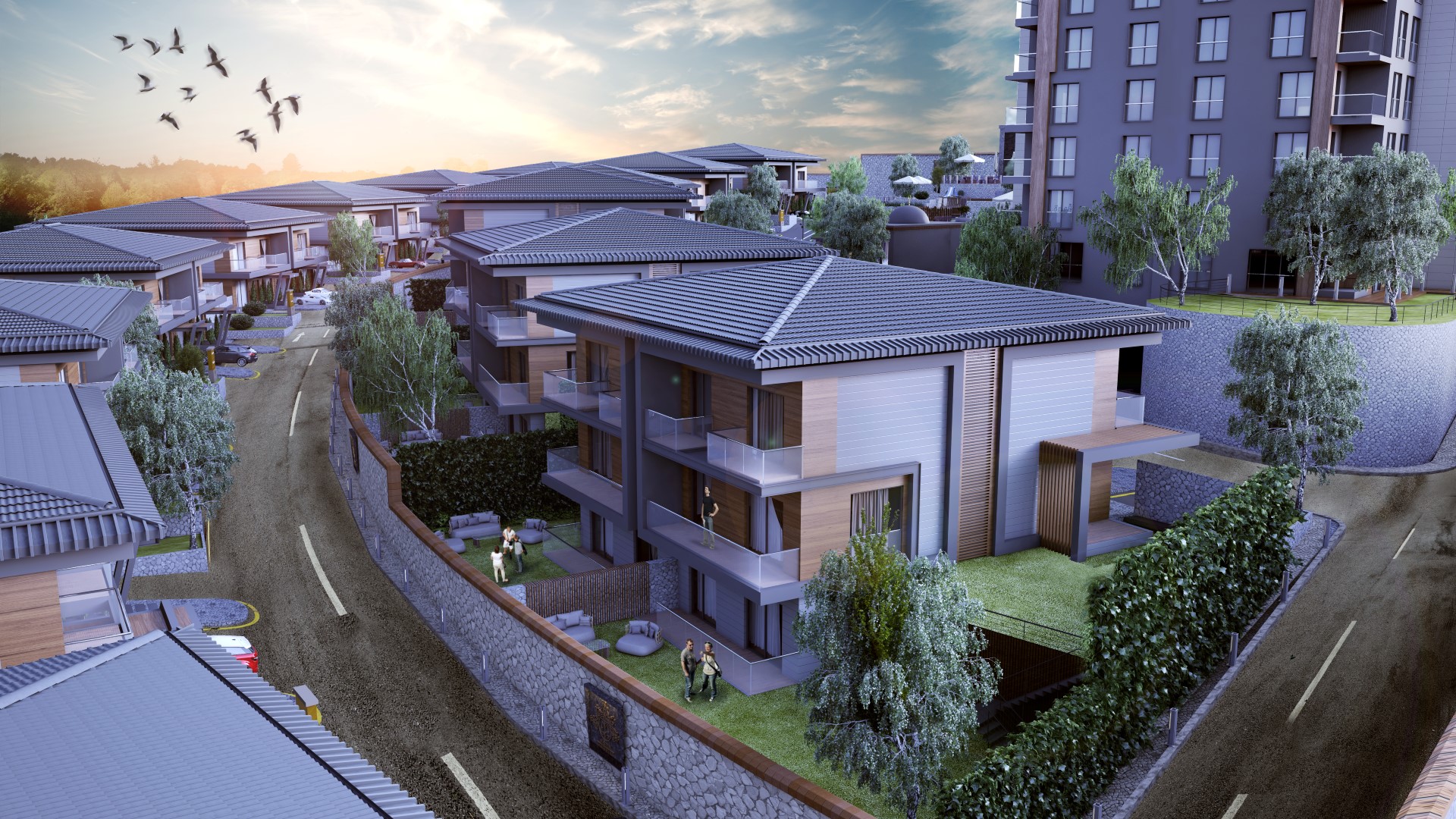 Вилла в сданном комплексе от застройщика в Стамбуле