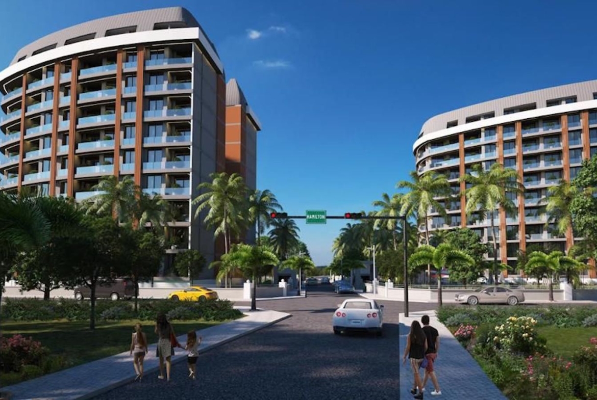 апартаменты 1+1 в новом комплексе Алании Авсаллар