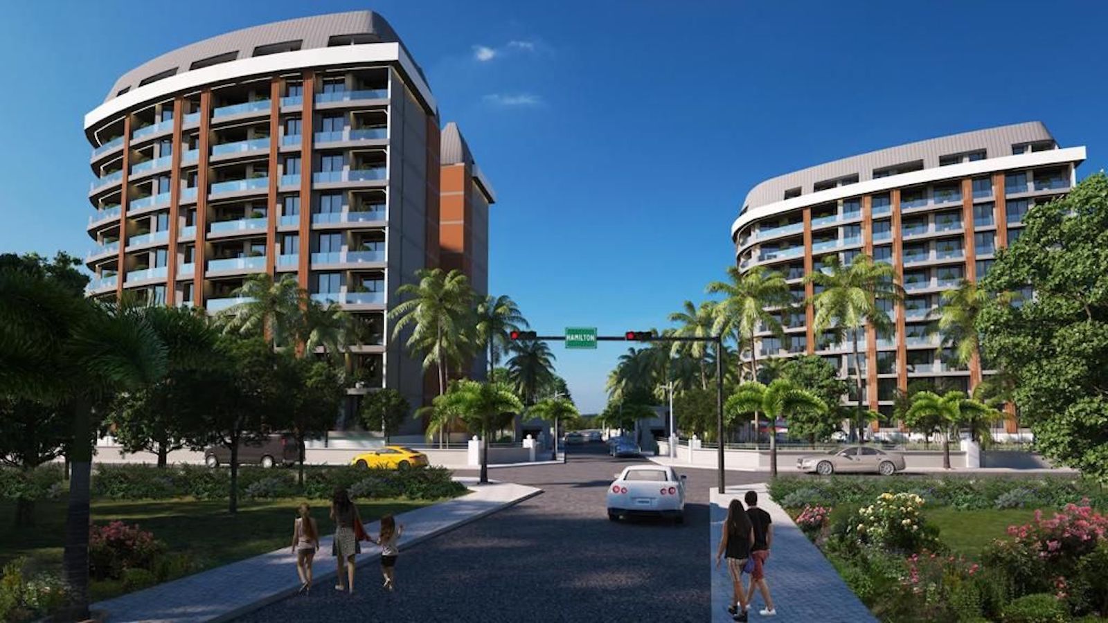 апартаменты 1+1 в новом комплексе Алании Авсаллар