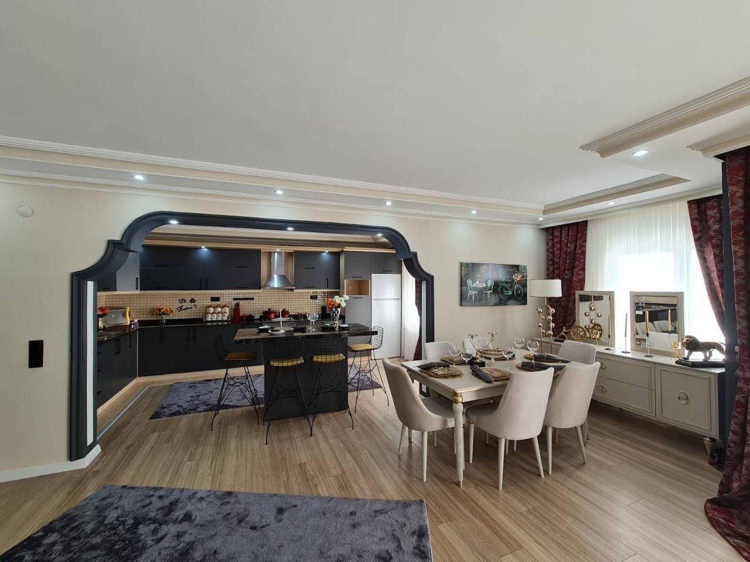 квартира с ремонтом 1+1 в Центре Аланьи