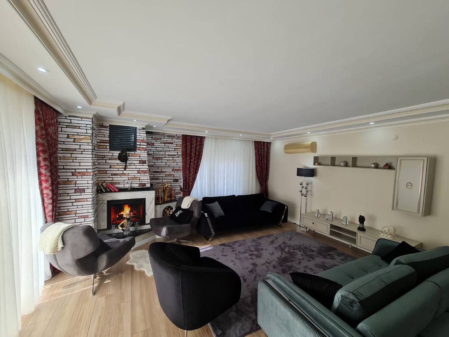 квартира с ремонтом 1+1 в Центре Аланьи