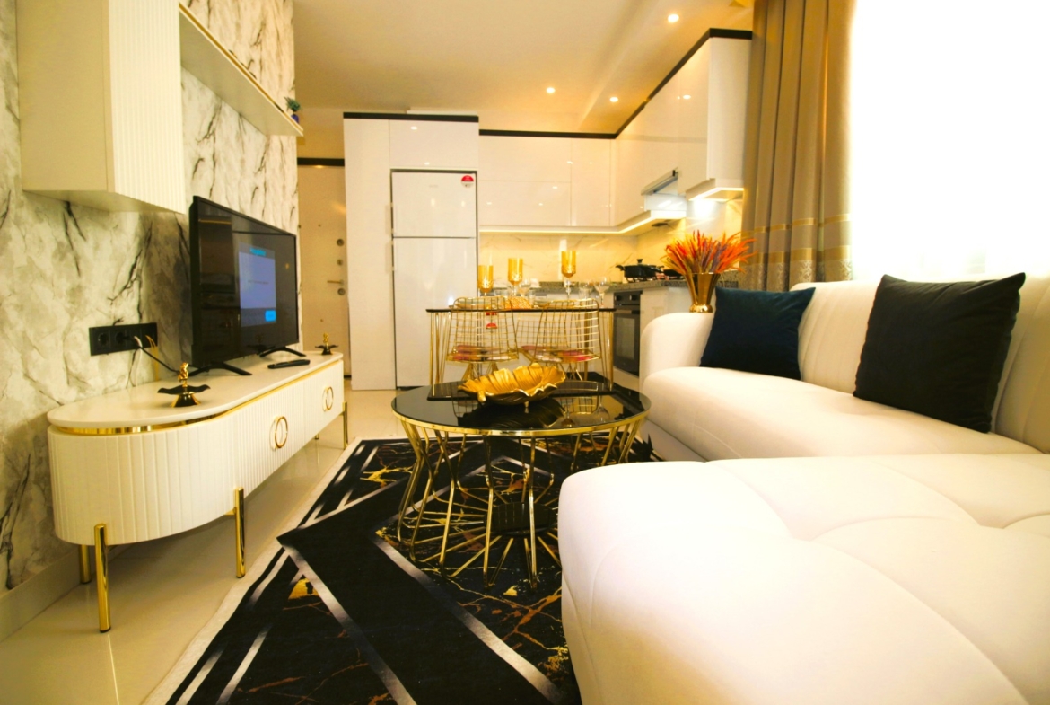 1-комнатная квартира с мебелью в районе Махмутлар