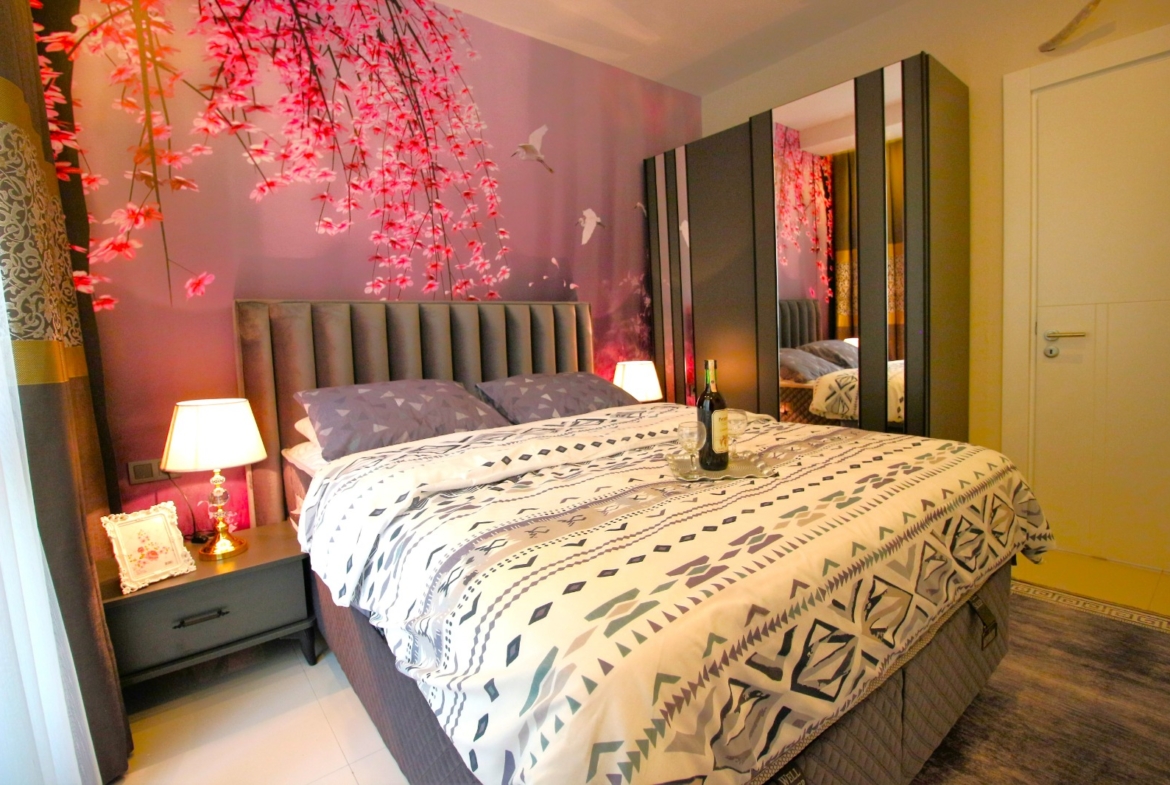 1-комнатная квартира с мебелью в районе Махмутлар