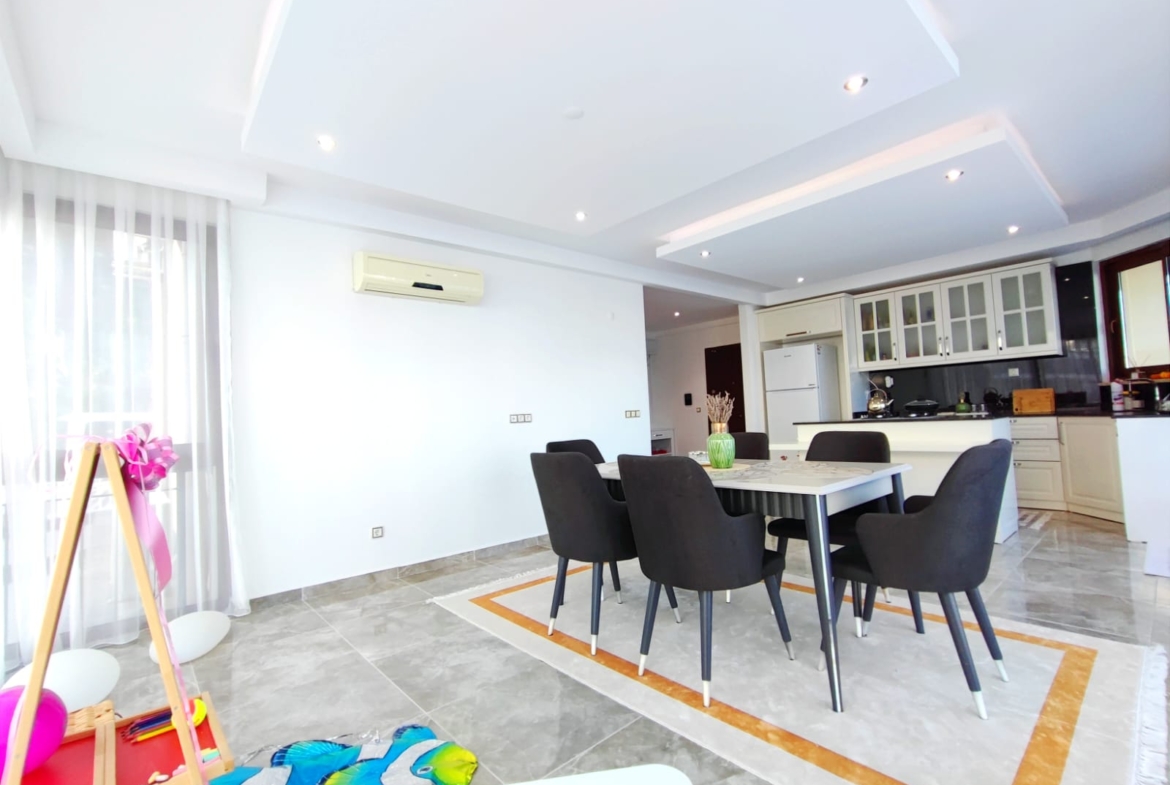 двухуровневые апартаменты в Аланье формата 2+1