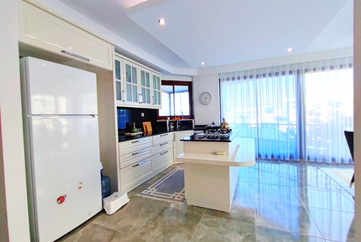 двухуровневые апартаменты в Аланье формата 2+1