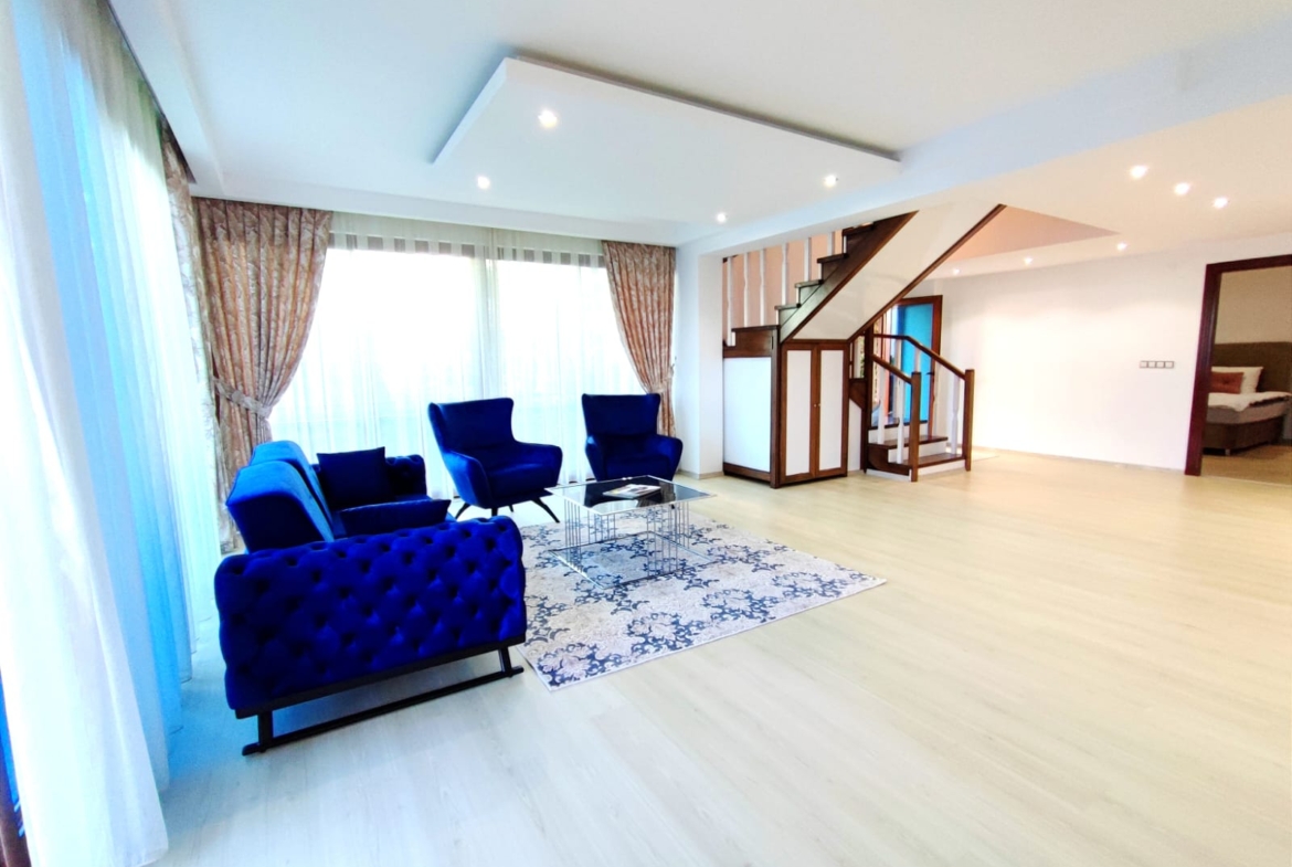 двухуровневые апартаменты в Аланье формата 2+1