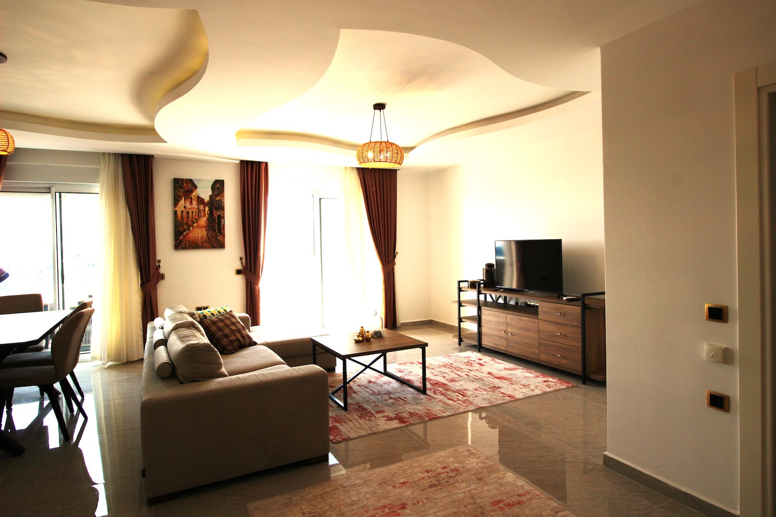 видовой дуплекс с джакузи в районе Махмутлар