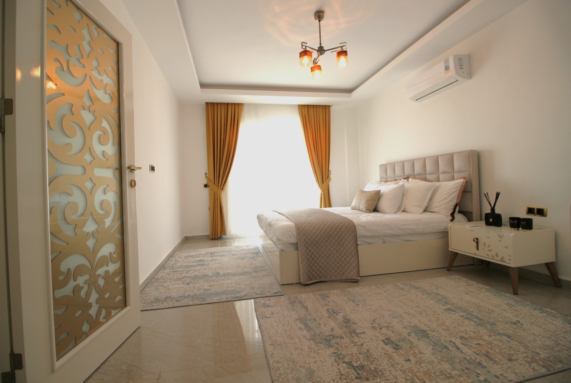 видовой дуплекс с джакузи в районе Махмутлар