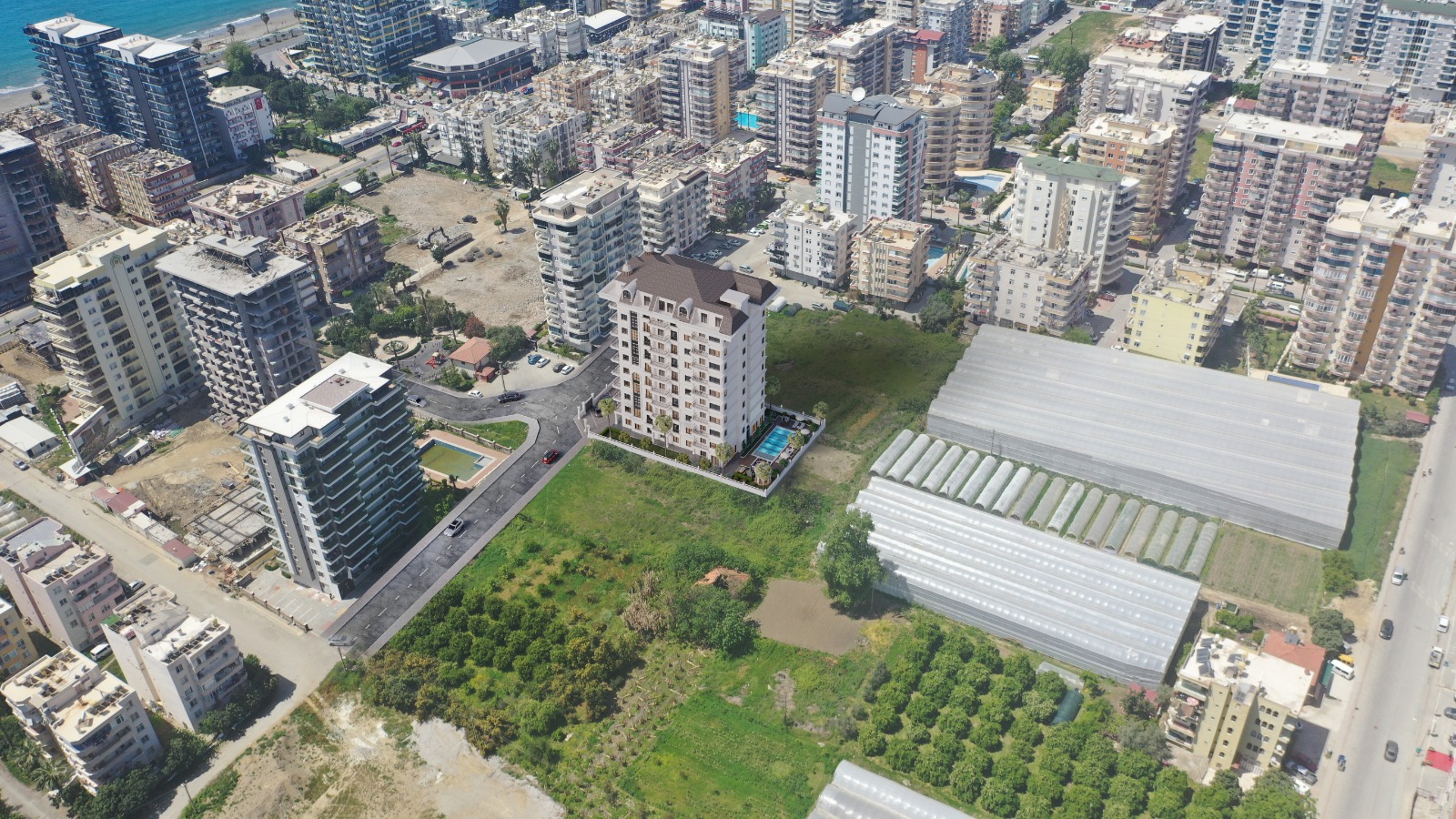 апартаменты 1+1 в строящемся ЖК Алании