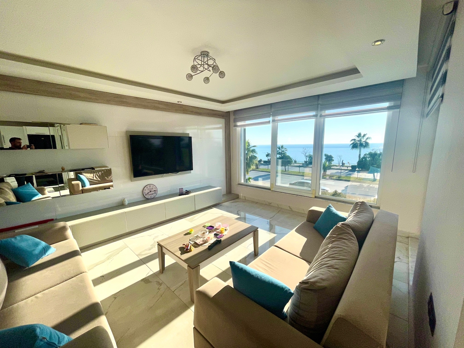 квартира 2+1 с видом на море Алания Кестель