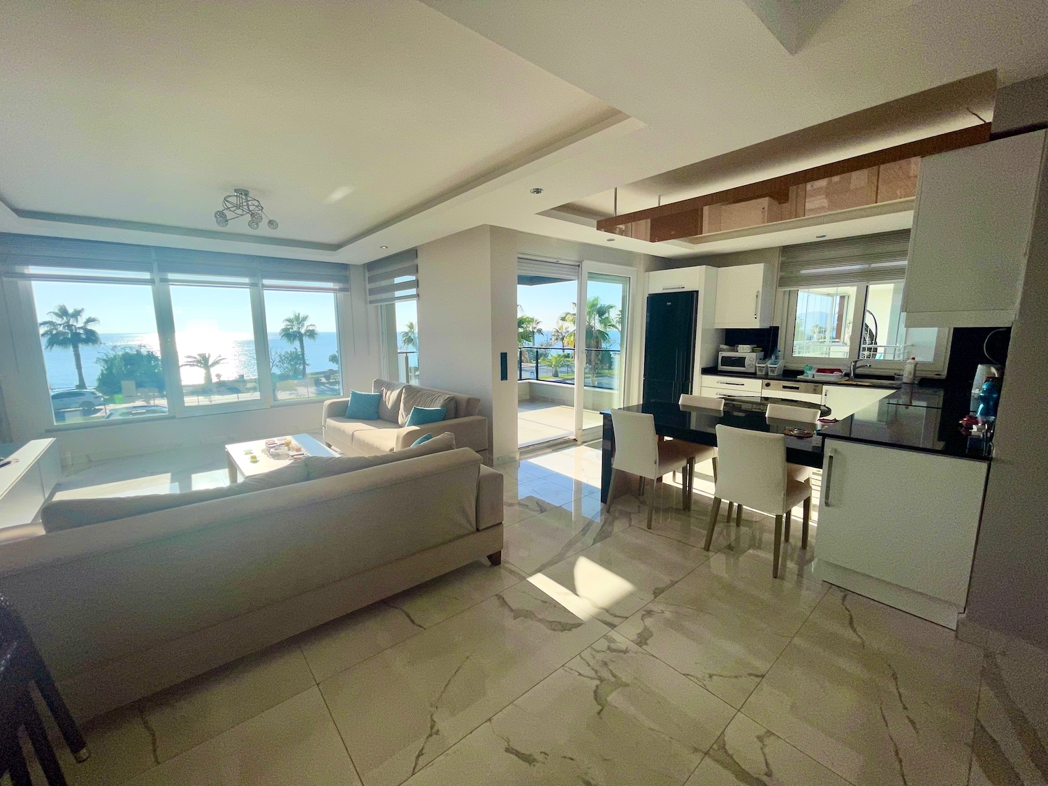 квартира 2+1 с видом на море Алания Кестель