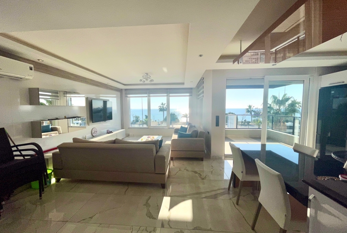 квартира 2+1 с видом на море Алания Кестель