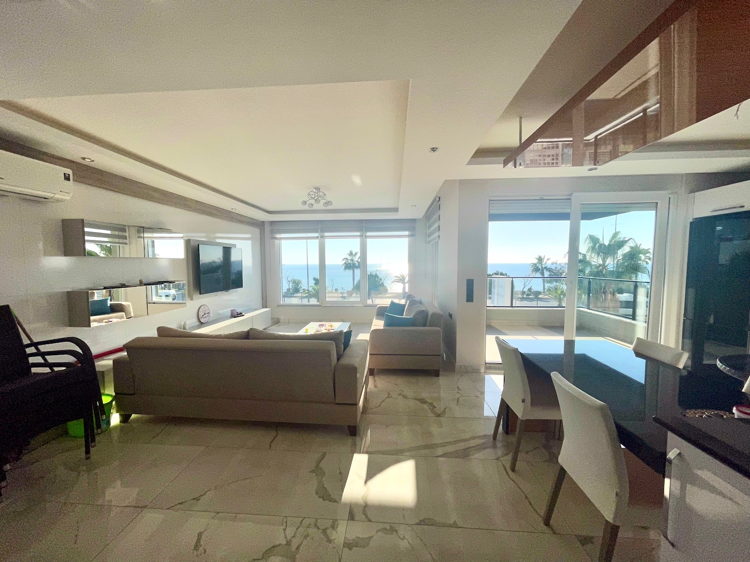 квартира 2+1 с видом на море Алания Кестель