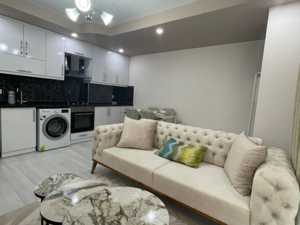 меблированная квартира 1+1 в районе Газипаша