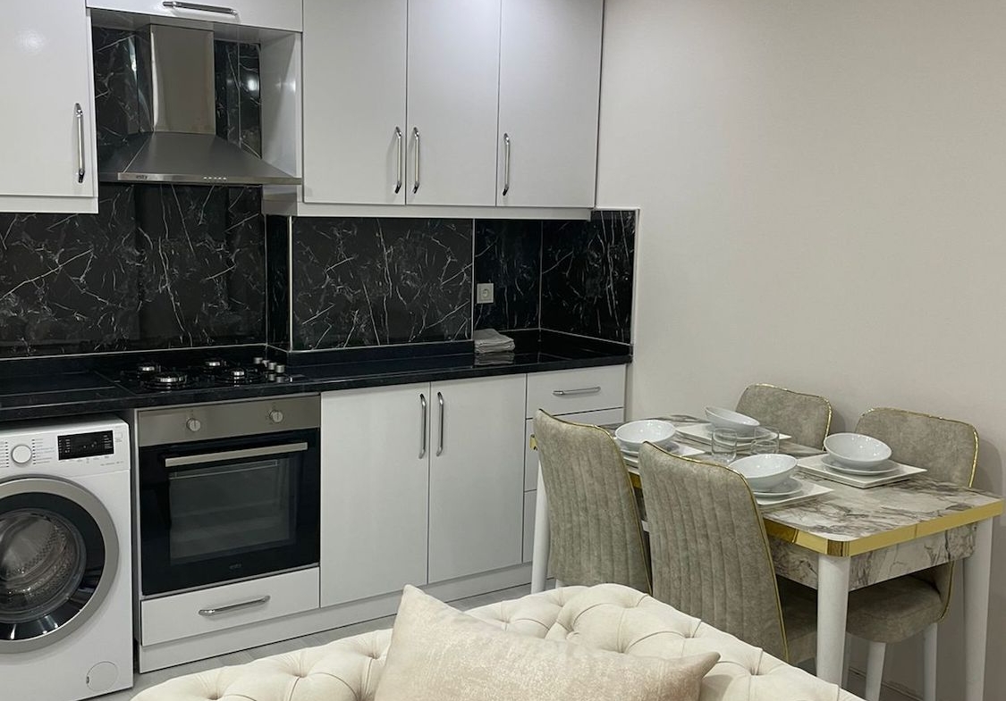 меблированная квартира 1+1 в районе Газипаша