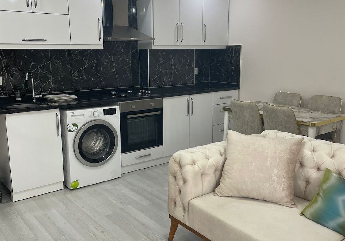 меблированная квартира 1+1 в районе Газипаша