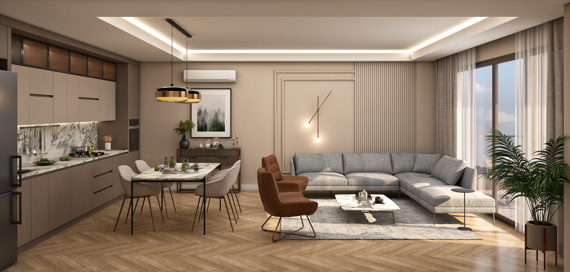 ICS VIVERE Купить квартиру от застройщика Гёктюрк Стамбул
