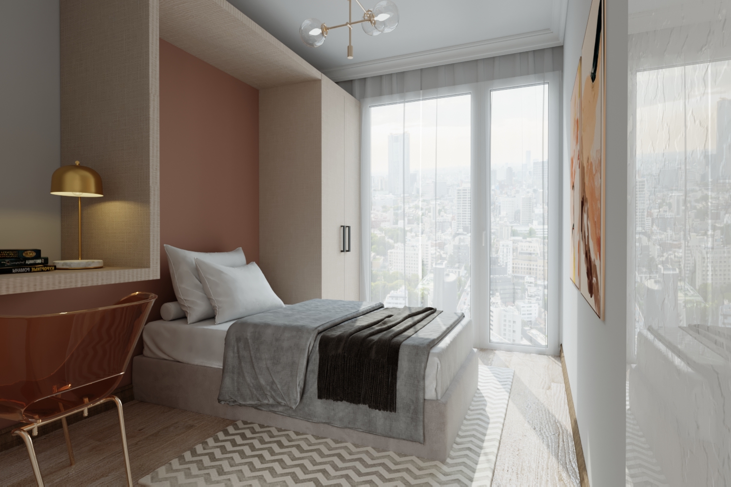 Квартира 1+1 от застройщика в строящемся комплексе в Стамбуле