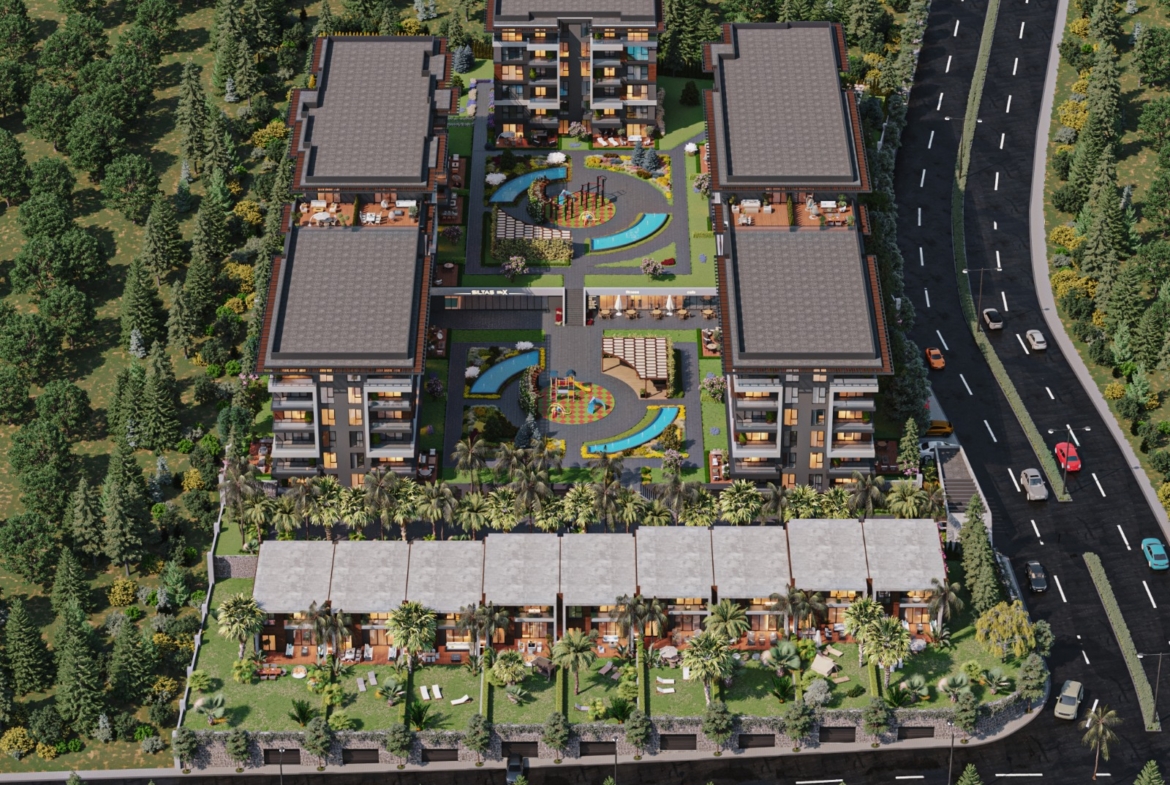 Вилла 5+1 в строящемся проекте район Пендик