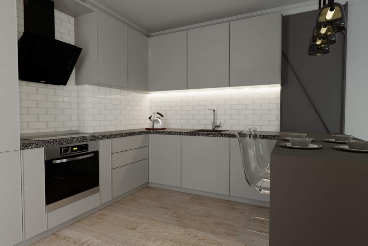 Квартира 3+1 от застройщика в строящемся комплексе в Стамбуле