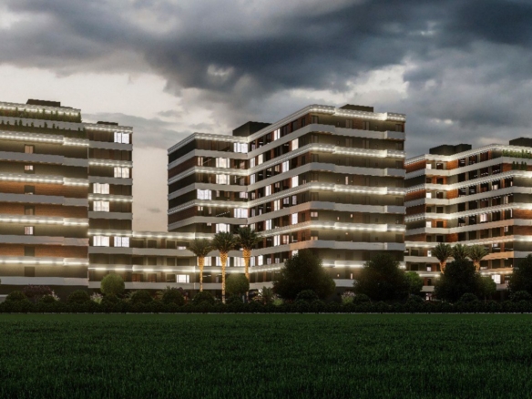 Квартира 2+1 от застройщика в Мерсине район Томюк