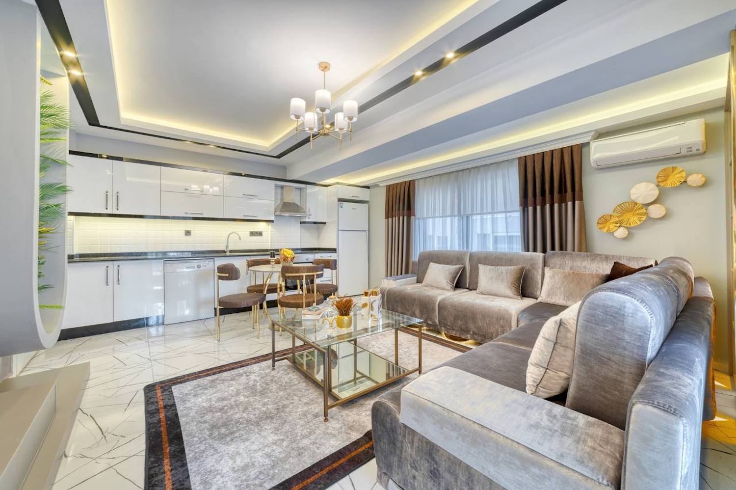 квартира 2+1 с ремонтом в Центре Алании