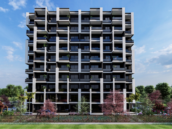 Квартира 1+0 от застройщика в Мерсине в районе Арпачбахчиш