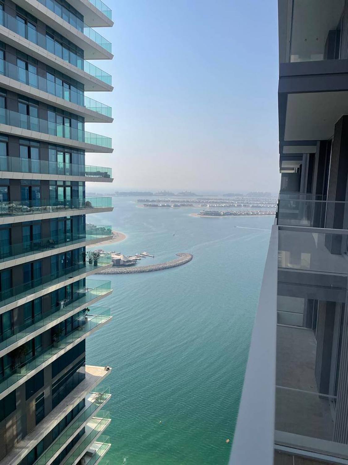 арендовать апартаменты в Дубае в садом на море на высоком этаже