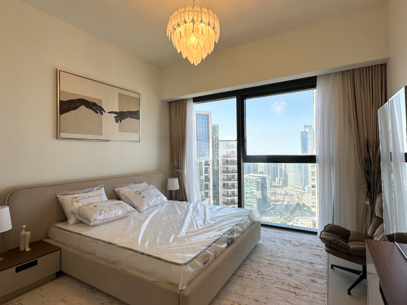 купить апартаменты в сданном комплексе в Дубае вид на бульвар