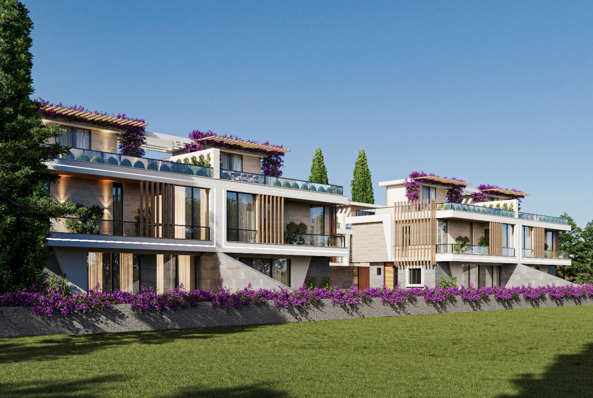 Вилла 4+1 от застройщика в Мерсине район Мезитли