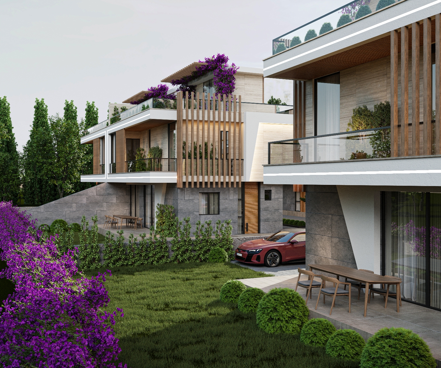 Вилла 4+1 от застройщика в районе Мезитли Соли