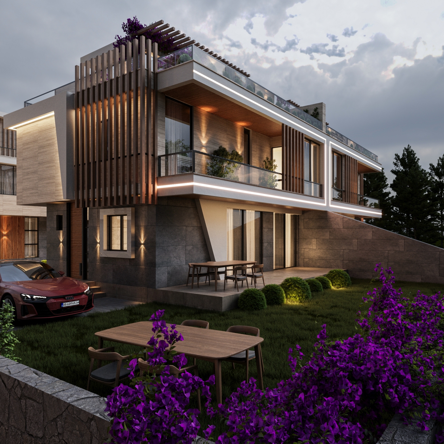 Вилла 4+1 от застройщика в районе Мезитли Соли