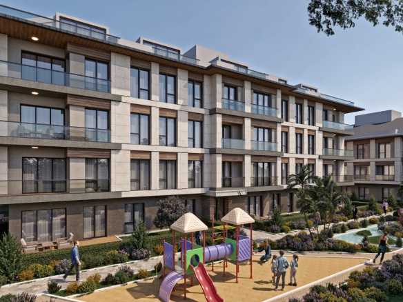 квартира от застройщика в сданном доме с видом на море, Стамбул