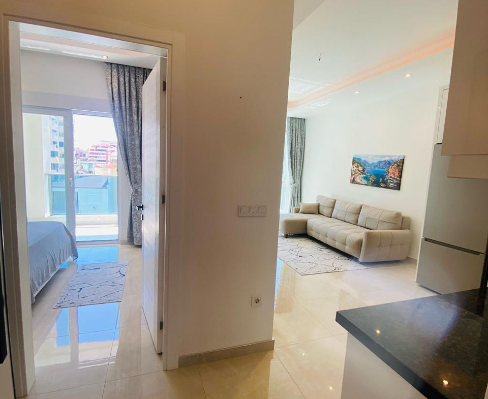 купить квартиру 1+1 в Махмутларе, Аланья