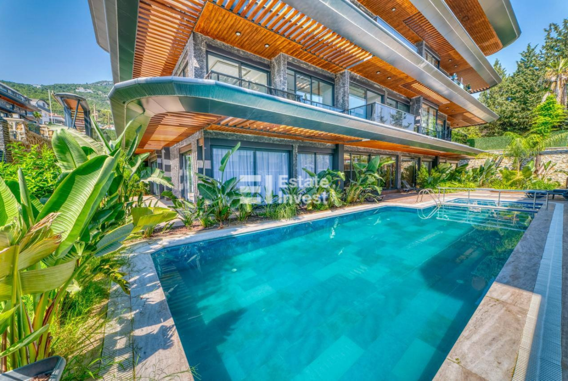 квартира 1+1 в премиальном жилом комплексе клубного типа, Алания