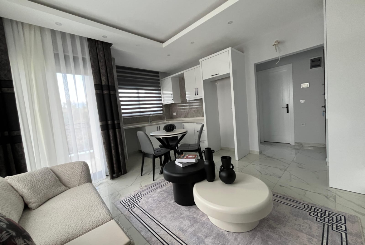 купить квартиру 1+1 в Алании, Тосмур