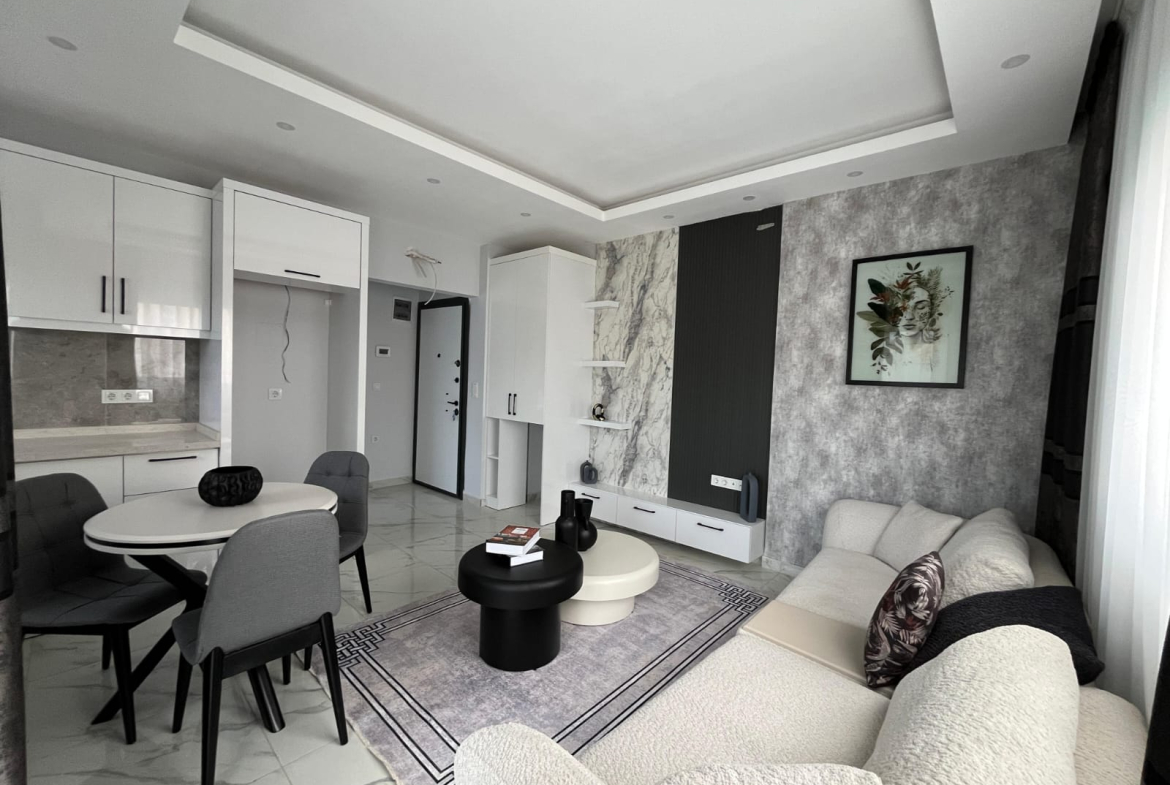 купить квартиру 1+1 в Алании, Тосмур