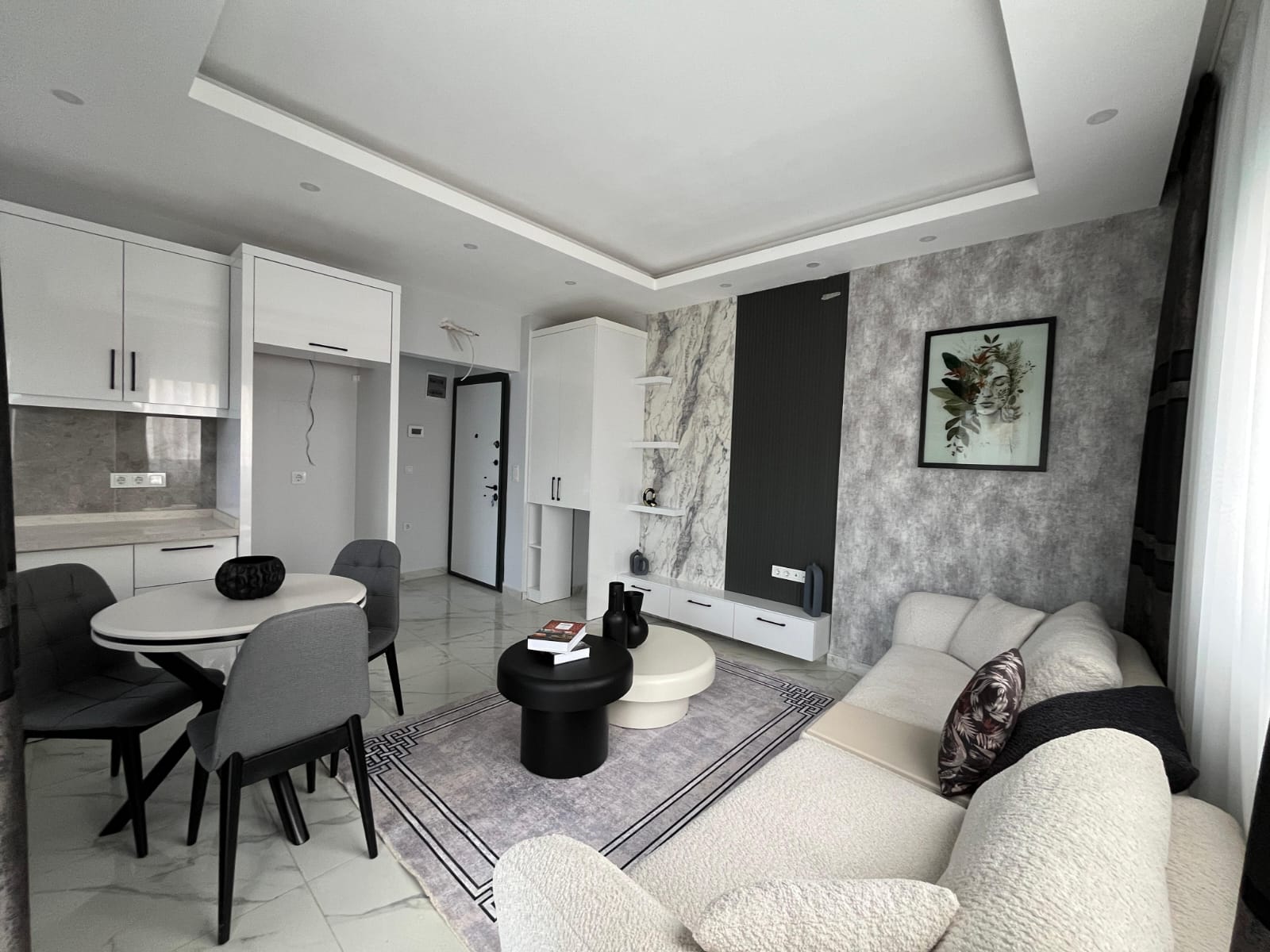 купить квартиру 1+1 в Алании, Тосмур