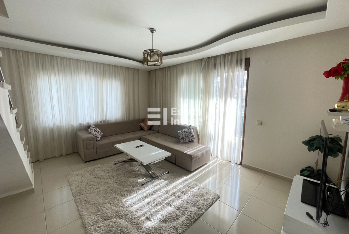 Аренда квартиры-дуплекса 3+1 в Махмутларе